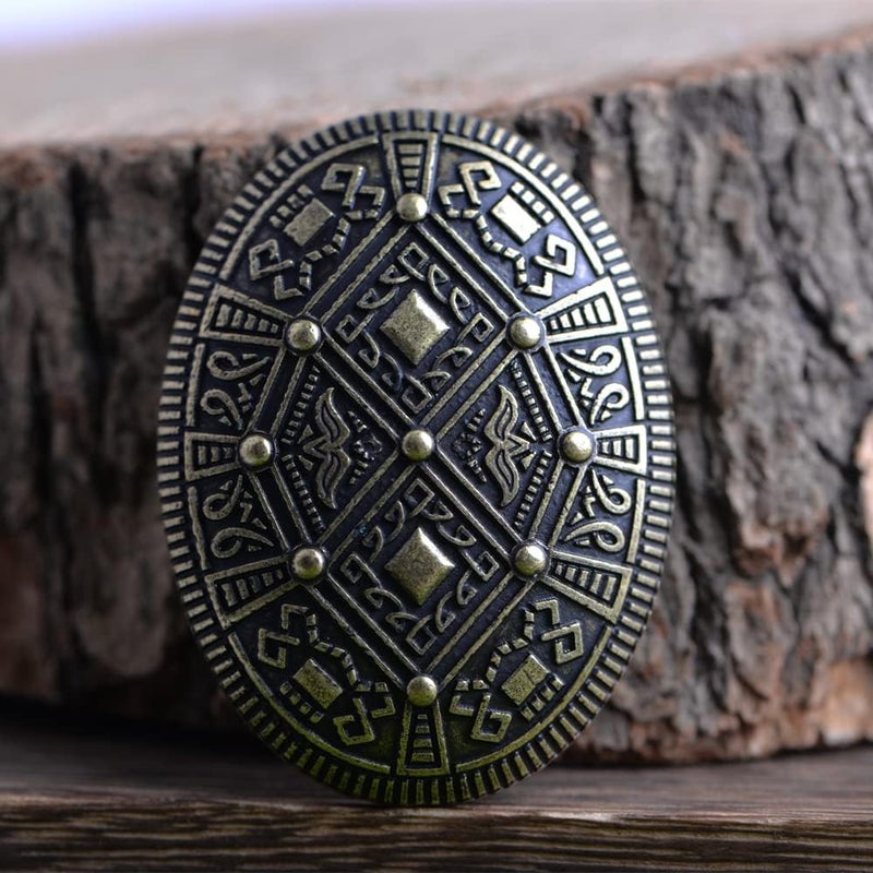 LANGHONG Norse Viking Brooch For Men Turtle Brooch Talisman Jewelry, Gift For Men - Image 3